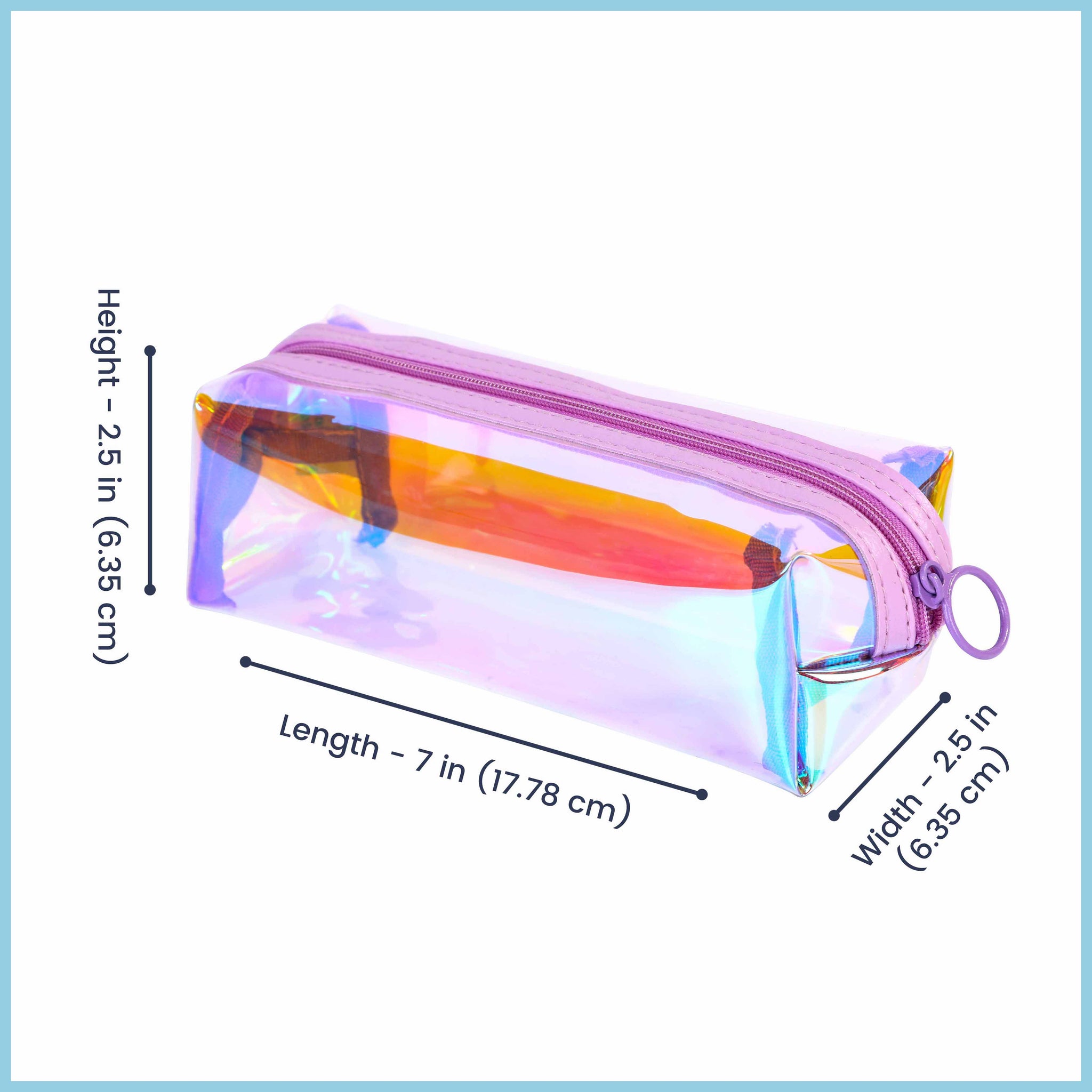 Buy K.kataria eshop Transparent Pencil Pouch, School Pencil Box with  Zipper, Pencil case (Pack of 2) Online at Best Prices in India - JioMart.