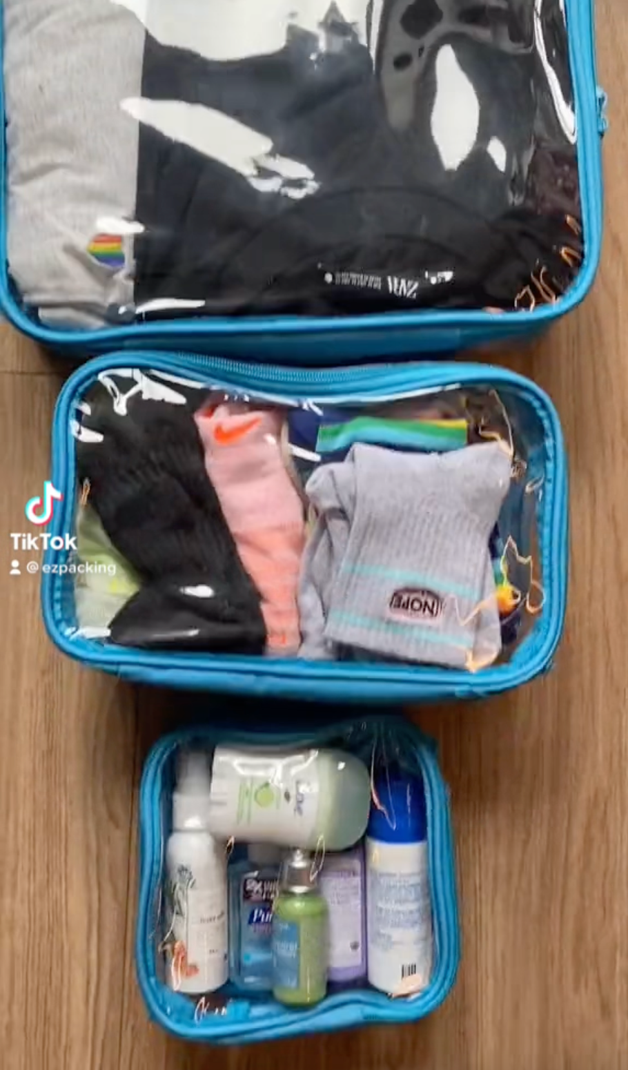 TSA Approved Clear Toiletry Bag - Quart Size 3-1-1 Liquids Toiletries  Cosmetics Pouch - Airline Airport Compliant Reusable Organizer – EzPacking